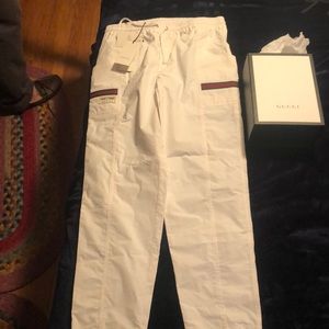 Gucci men’s cotton canvas pants